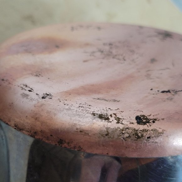 Vintage Revere Ware Copper Clad 2 Qt Sauce Pan Pot 6.5 x 4.25 Inches - Picture 8 of 11